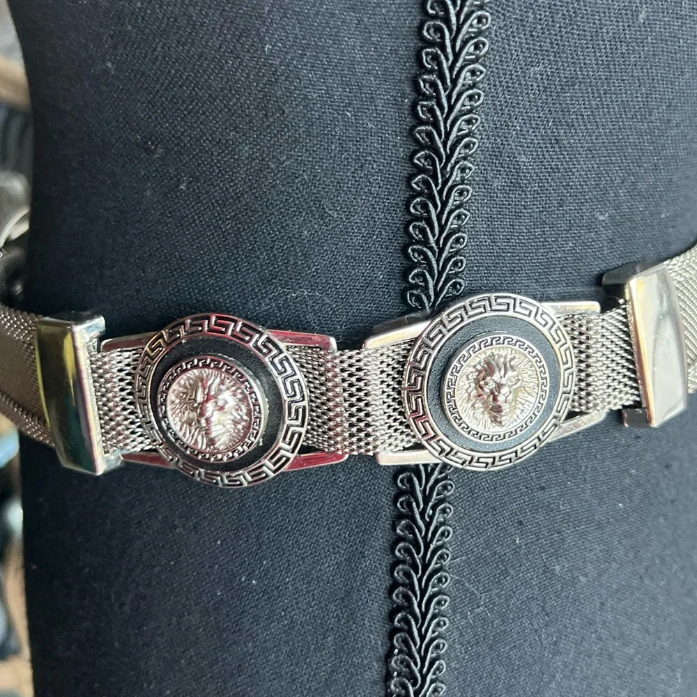 Vintage Versace silver belt